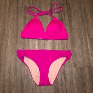 Pink Victoria’s Secret bikini